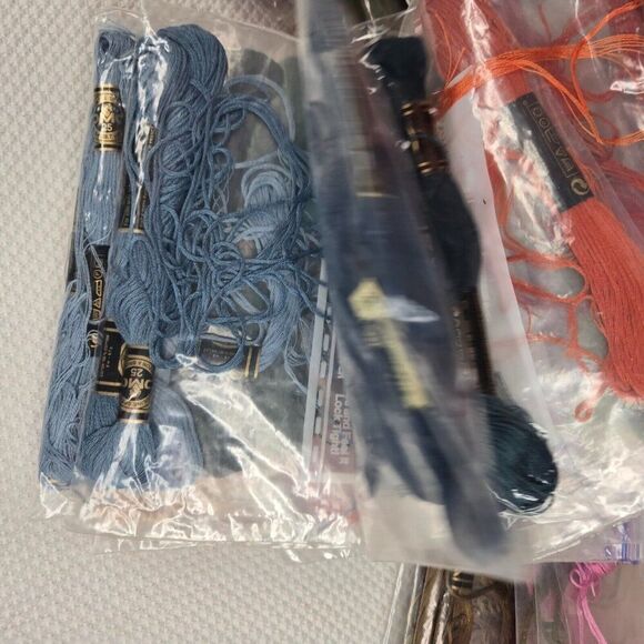 DMC Mixed Lot Embroidery Floss Thread Skeins New And Partial 100+ Skein - Picture 4 of 8